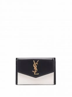 Saint Laurent YSL logo plaque wallet
