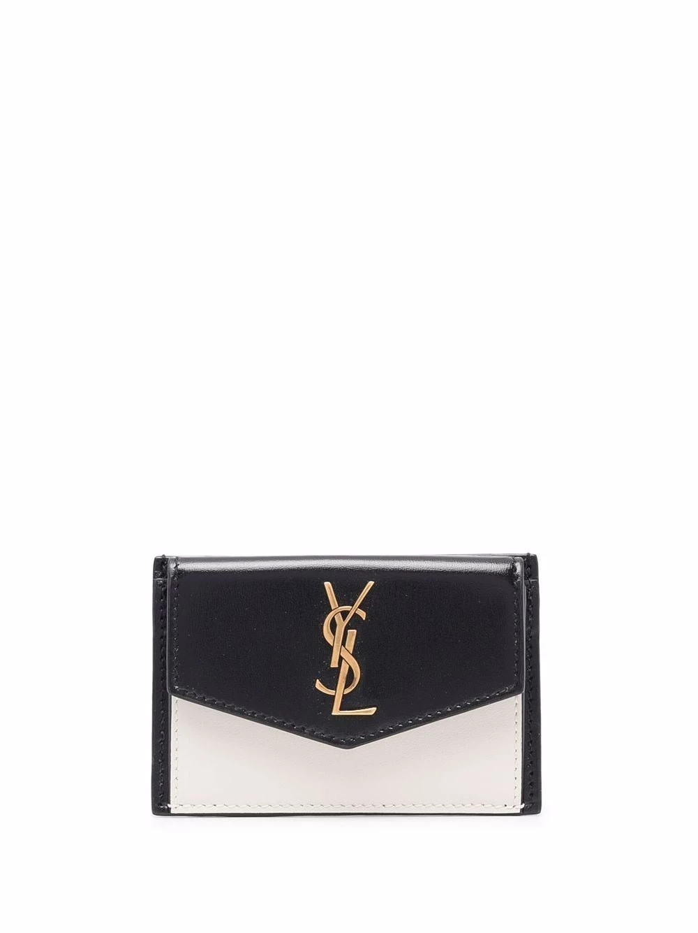 Saint Laurent YSL logo plaque wallet