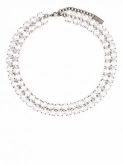 Saint Laurent double-strand necklace