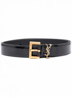 Saint Laurent monogram plaque belt