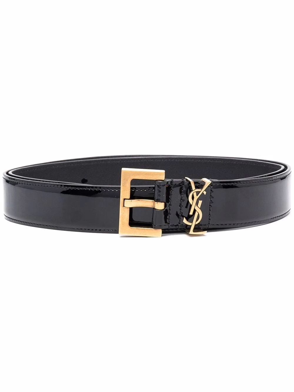 Saint Laurent monogram plaque belt