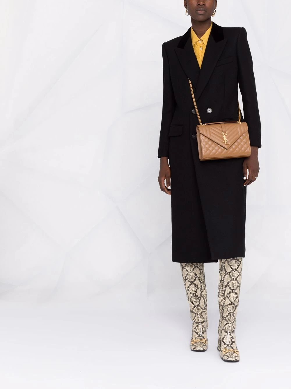 Saint Laurent diamond-pattern crossbody bag