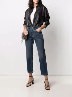 Saint Laurent high-waisted cropped jeans