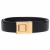 Saint Laurent logo-engraved buckle belt