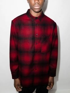 Saint Laurent check-pattern flannel shirt