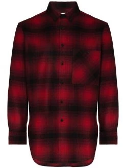Saint Laurent check-pattern flannel shirt