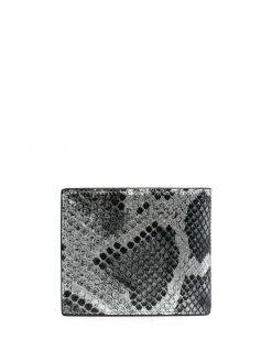 Saint Laurent snakeskin-effect leather bi-fold cardholder