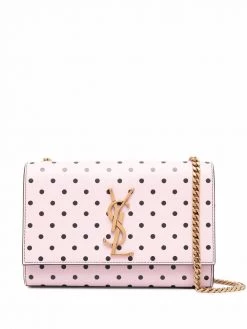 Saint Laurent small Kate polka dot shoulder bag