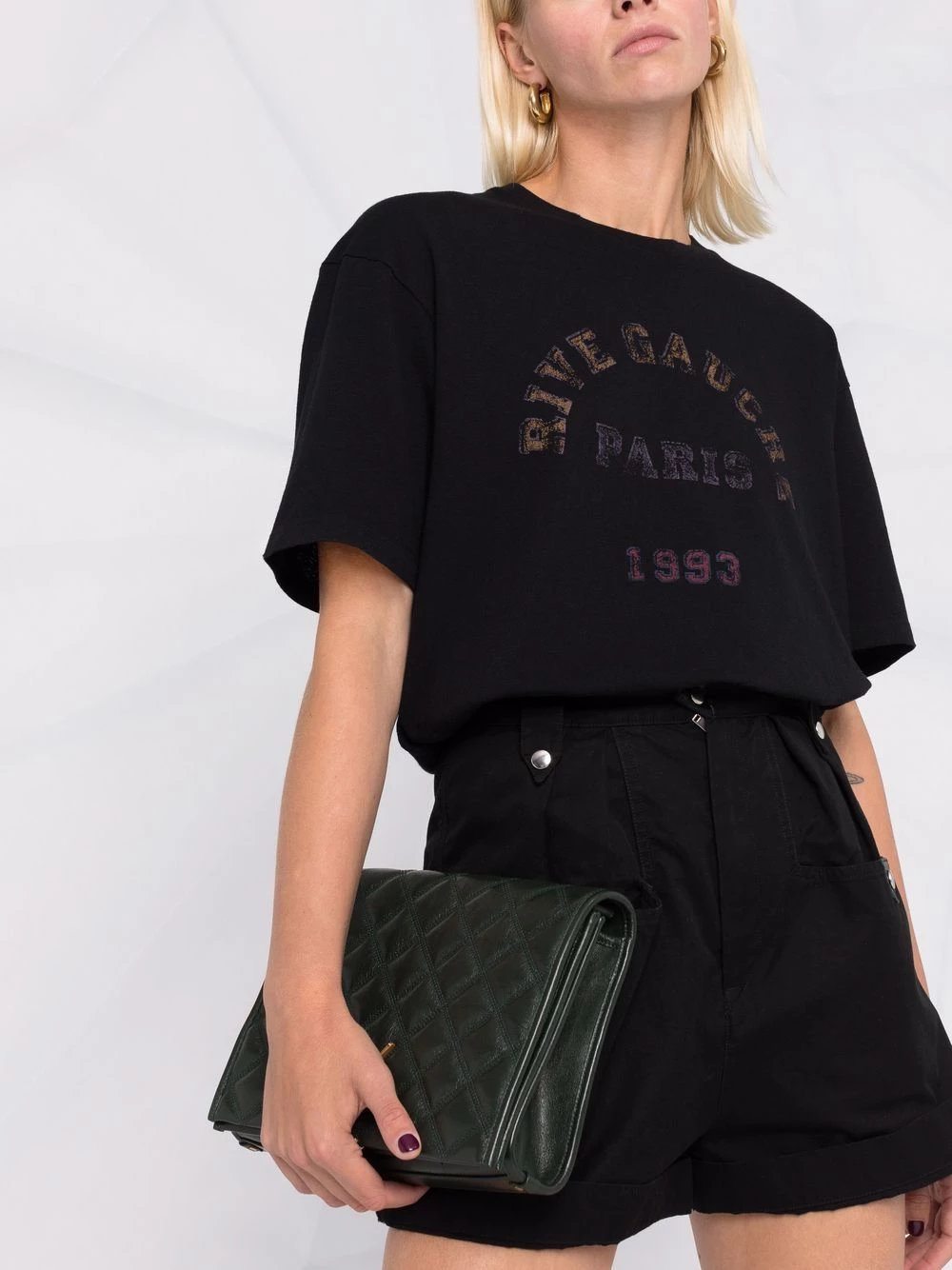 Saint Laurent Rive Gauche print T-shirt