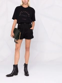 Saint Laurent Rive Gauche print T-shirt