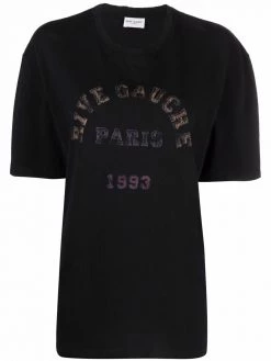 Saint Laurent Rive Gauche print T-shirt