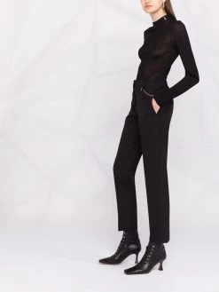 Saint Laurent YSL ribbed silk jumper