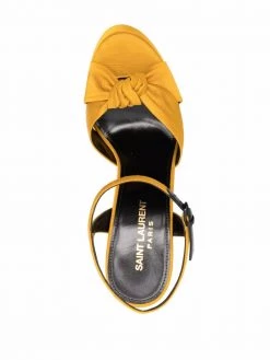 Saint Laurent Bianca knot detail 130mm sandals
