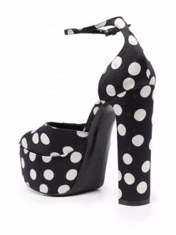 Saint Laurent polka-dot open-toe sandals
