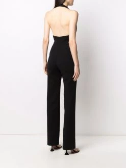 Saint Laurent deep V-neck jumpsuit