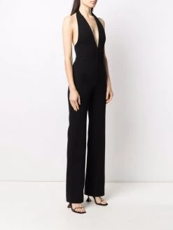Saint Laurent deep V-neck jumpsuit