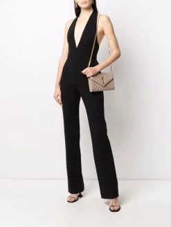 Saint Laurent deep V-neck jumpsuit