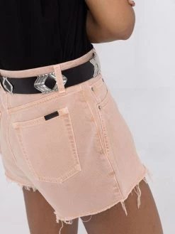 Saint Laurent vintage-effect denim shorts