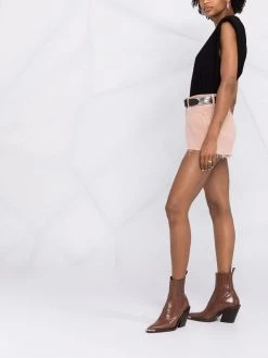 Saint Laurent vintage-effect denim shorts