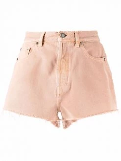 Saint Laurent vintage-effect denim shorts