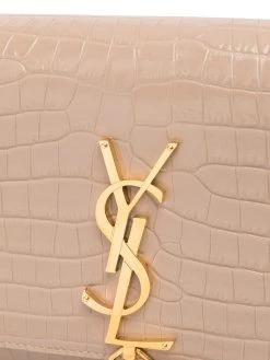 Saint Laurent small Kate croc-effect crossbody bag