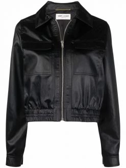 Saint Laurent zip-fastening long-sleeve jacket