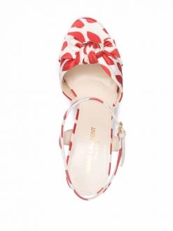 Saint Laurent Bianca lips-pattern sandals