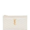Saint Laurent Monogram chevron quilted bill pouch
