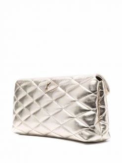 Saint Laurent Sade puffer envelope clutch bag