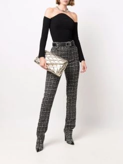 Saint Laurent Sade puffer envelope clutch bag