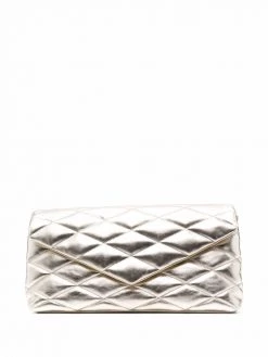 Saint Laurent Sade puffer envelope clutch bag