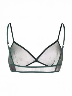 Saint Laurent Gorge trangke tulle bra