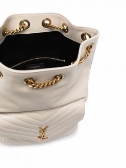 Saint Laurent Joe drawstring quilted backpack