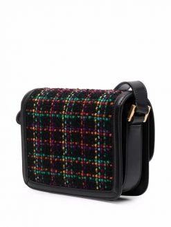 Saint Laurent Solferino tweed satchel bag