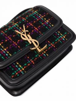 Saint Laurent Solferino tweed satchel bag