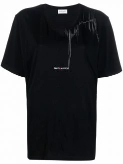 Saint Laurent Rive Gauche logo T-shirt