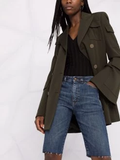 Saint Laurent knee-length denim shorts