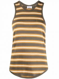 Saint Laurent horizontal-stripe pattern sleeveless top
