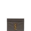Saint Laurent matelassé monogram cardholder