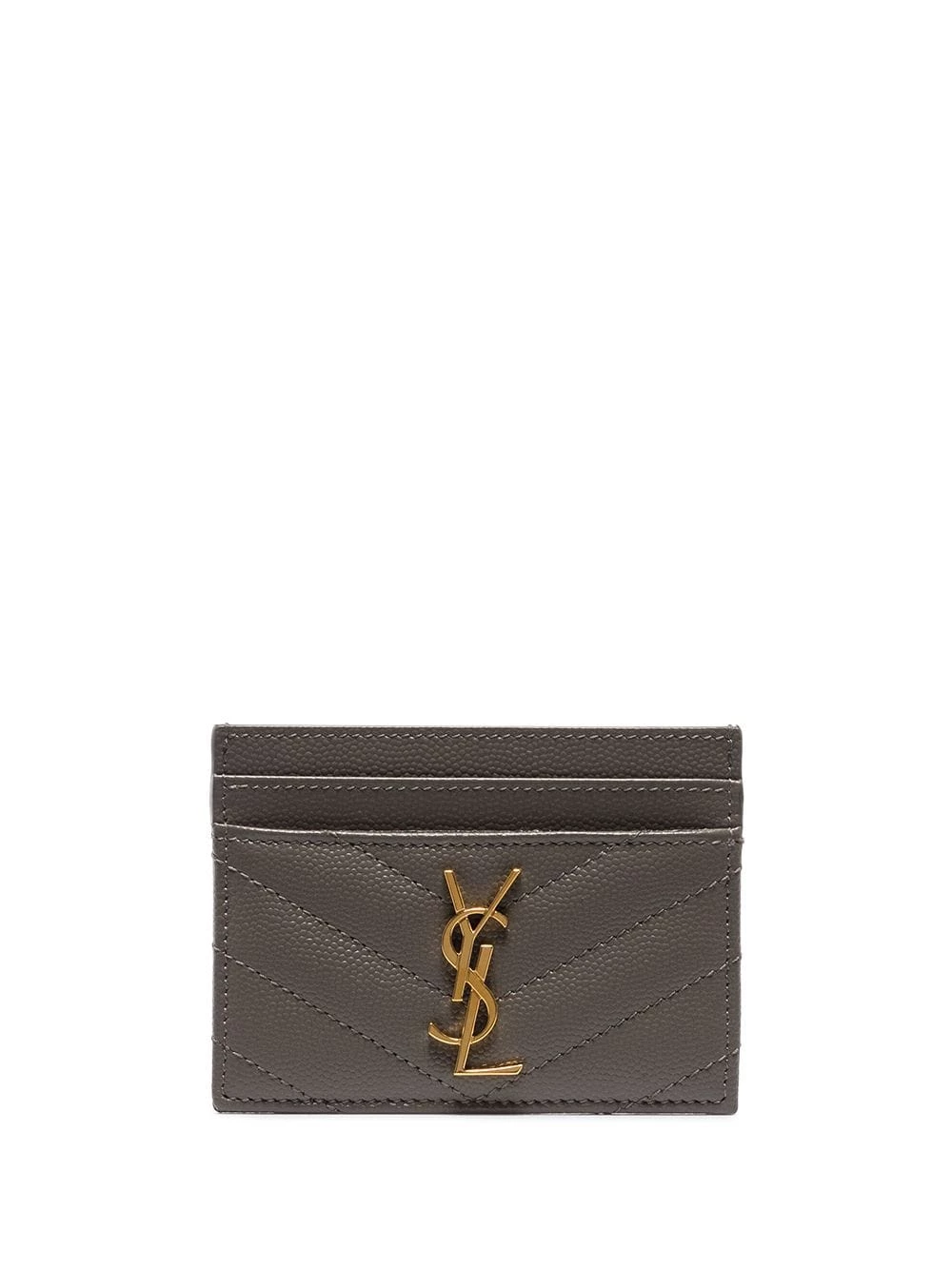 Saint Laurent matelassé monogram cardholder