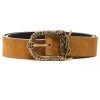 Saint Laurent Celtic suede buckle belt