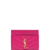 Saint Laurent Monogram chevron-quilting cardholder