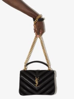 Saint Laurent medium College quilted shoulder bag
