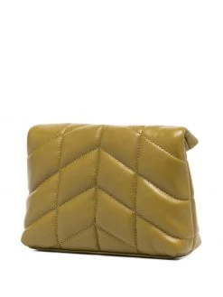 Saint Laurent Puffer leather clutch bag