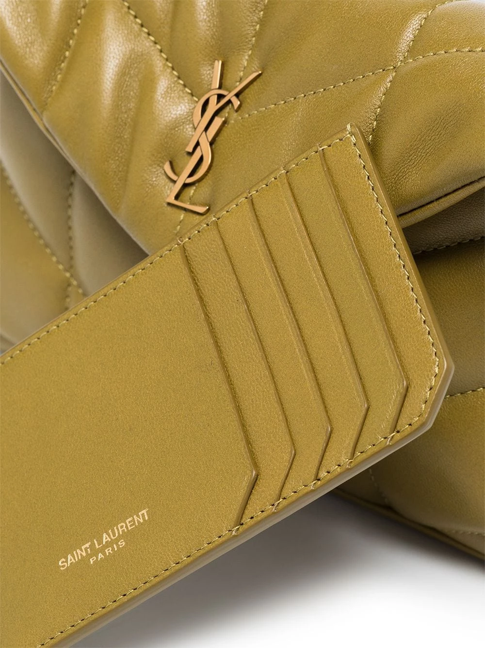 Saint Laurent Puffer leather clutch bag