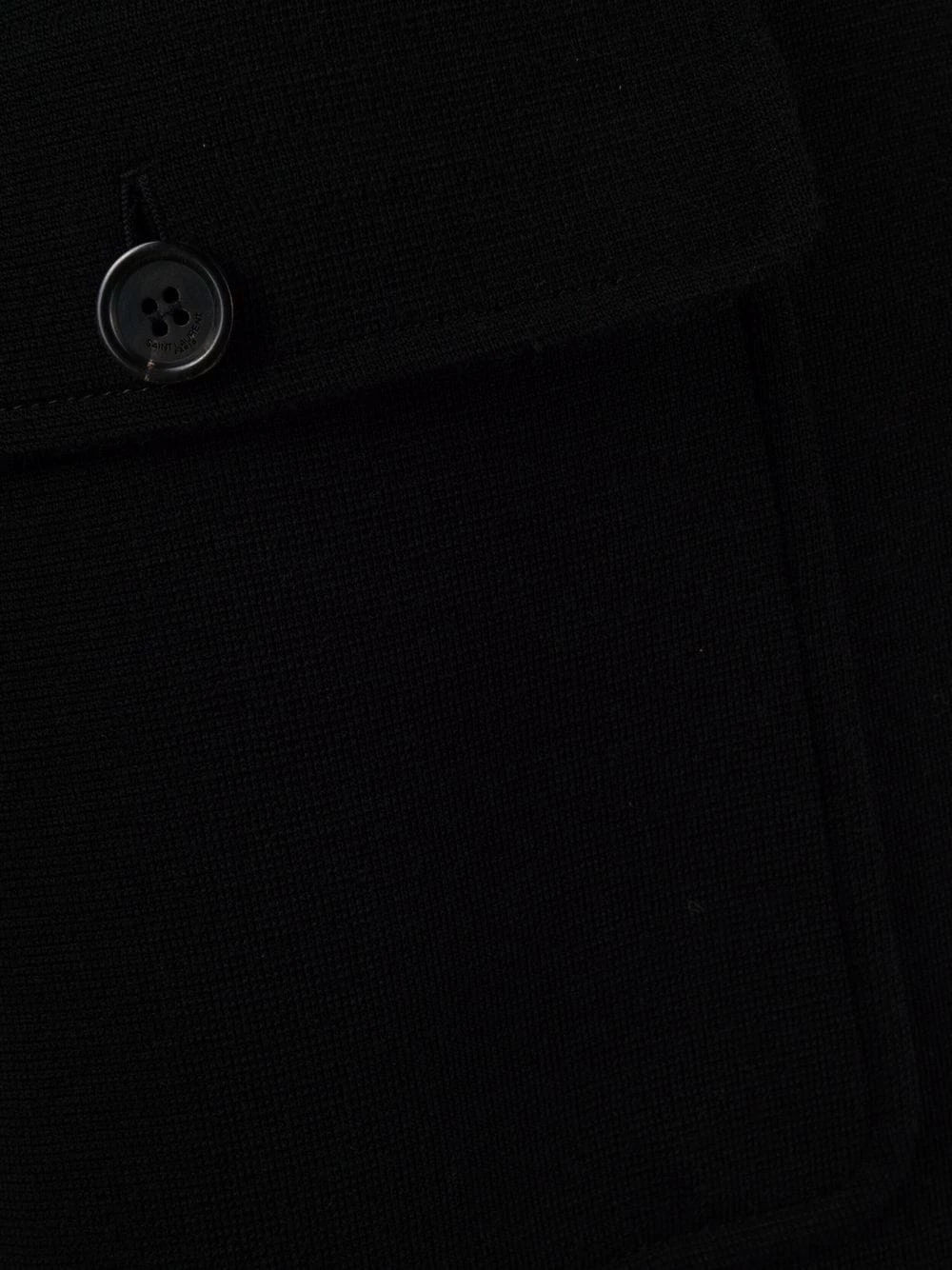 Saint Laurent belted single breasted coat