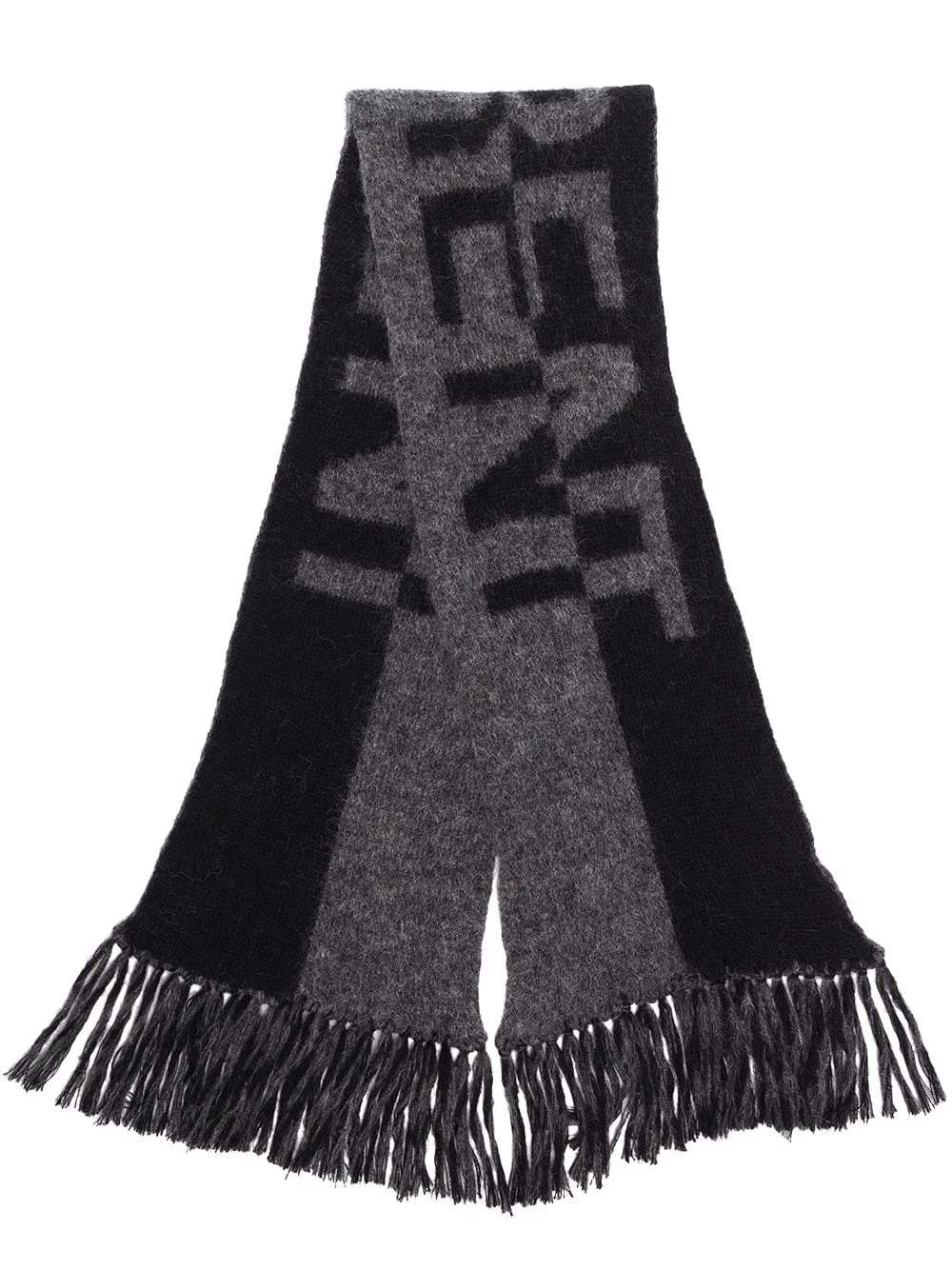 Saint Laurent split logo scarf