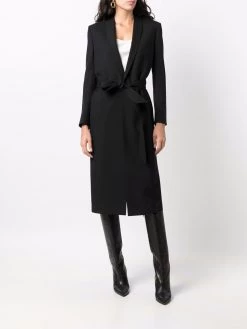 Saint Laurent single-breasted belted coat