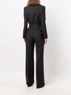 Saint Laurent belted silk jumpsuit