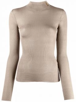 Saint Laurent YSL ribbed silk jumper